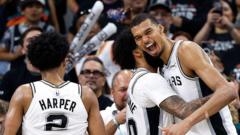 Wembanyama double-double helps Spurs clinch series
